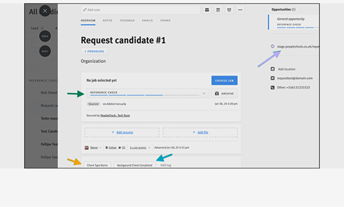 Image - Reference process in PeopleCheck & Access results